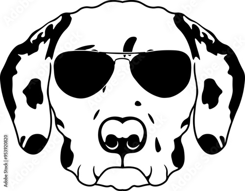 Dalmatian In Sunglasses