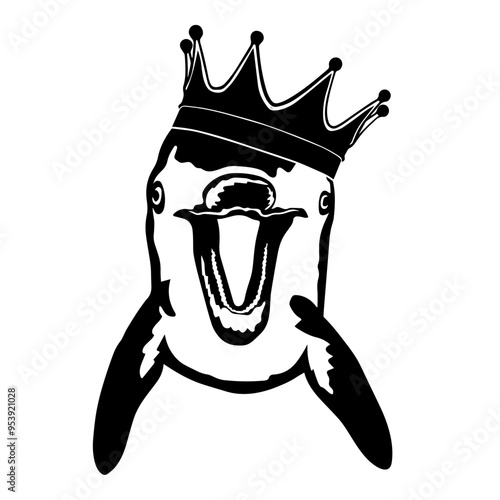 Dolphin Wearing A Crown