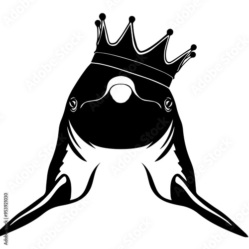 Dolphin Wearing A Crown