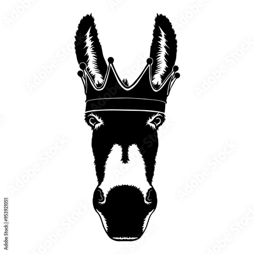 Donkey Wearing A Crown