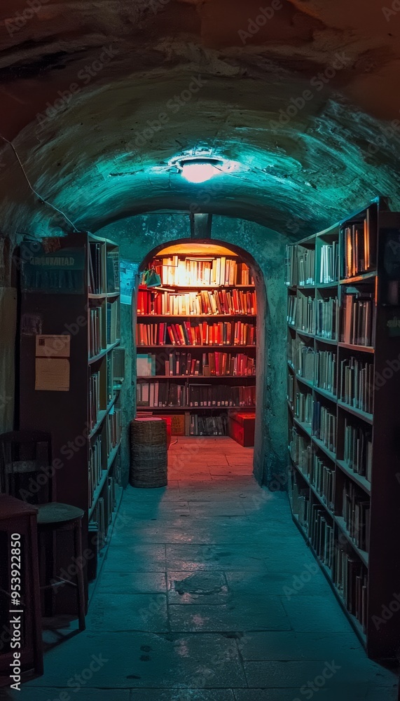 Underground Library: A Sanctum for Knowledge and Critical Thinking in a Mysterious Setting Underground Library: A Sanctum for Knowledge and Critical Thinking in a Mysterious Setting