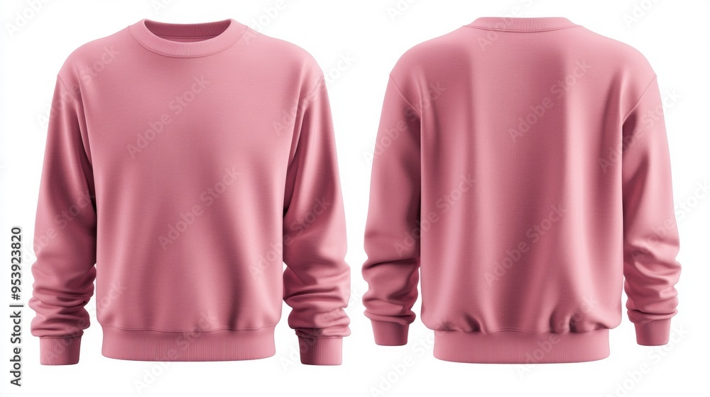 Blank pink sweater mockup