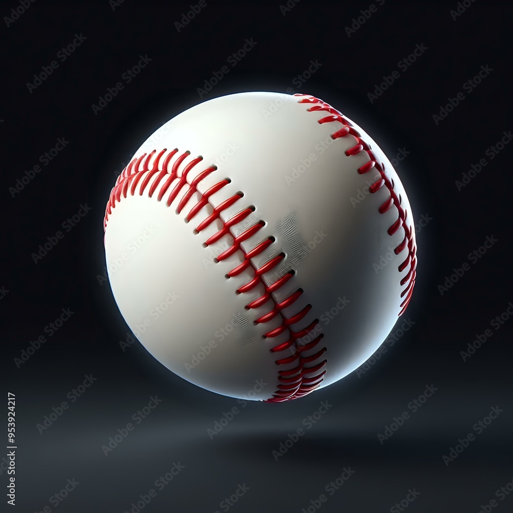 baseball ball on black baseball ball on black