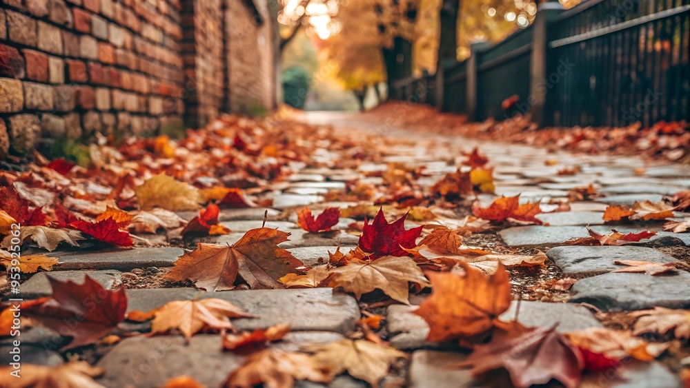 Fallen Autumn Leaves on Cobblestone Street
Fallen Autumn Leaves on Cobblestone Street
