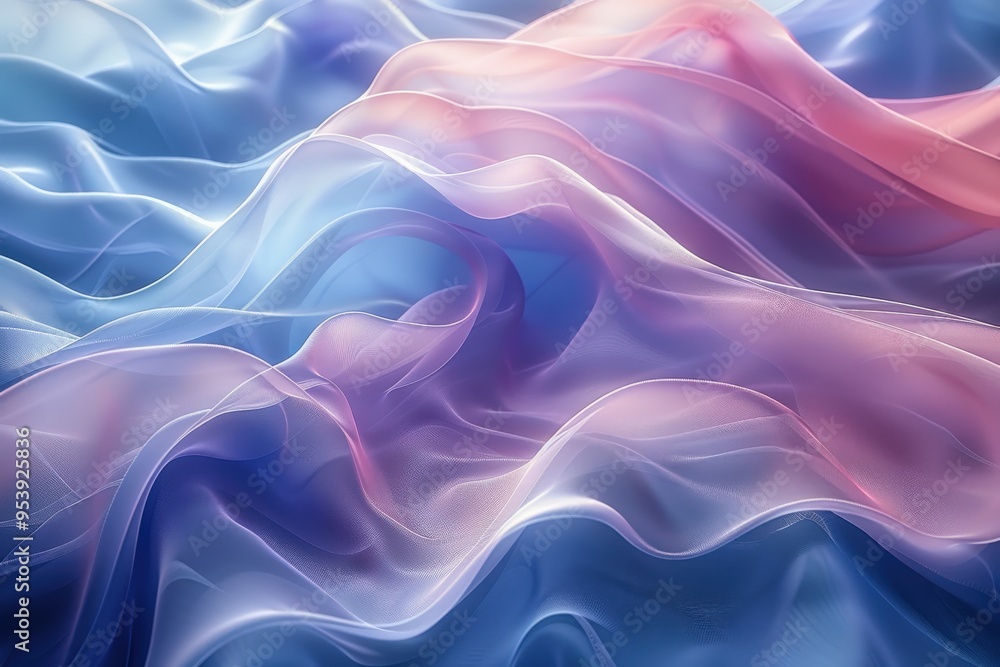 Delicate pastel colored silk fabric waves creating a dreamy and ethereal abstract background with soft flowing folds and lightsilk Delicate pastel colored silk fabric waves creating a dreamy and ethereal abstract background with soft flowing folds and lightsilk