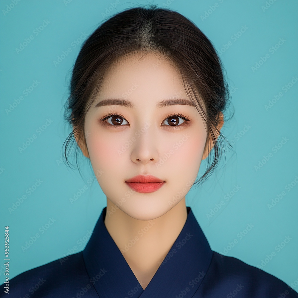 Close-up portrait of a beautiful woman with an engaging and attractive expression Close-up portrait of a beautiful woman with an engaging and attractive expression