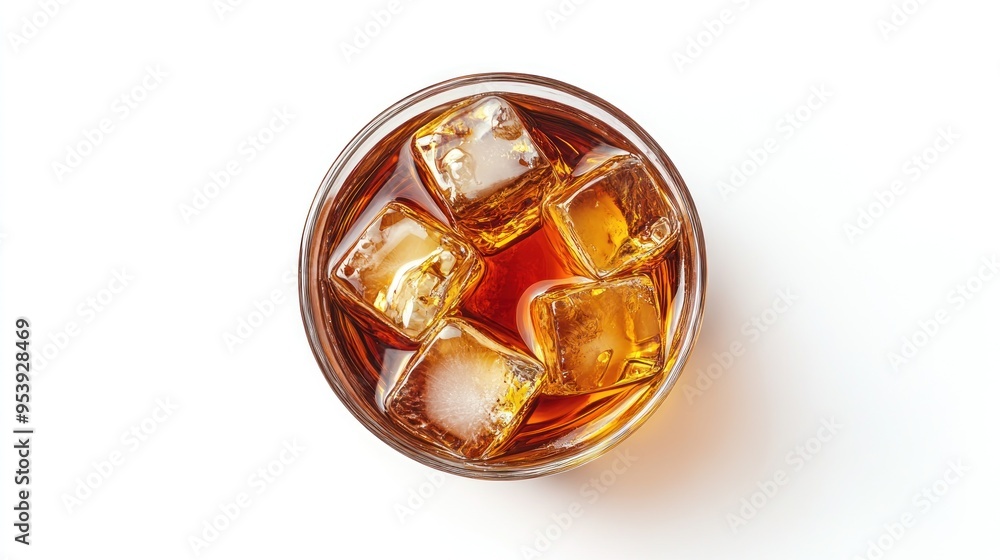 Whiskey with Ice in a Glass Whiskey with Ice in a Glass