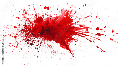 vertical red paint splatter png, vector, white background