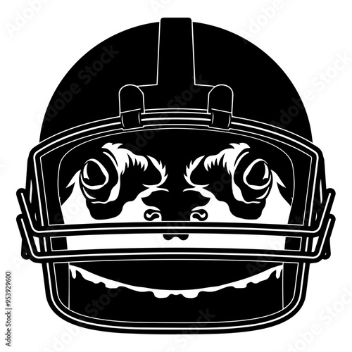 Frog In Football Helmet