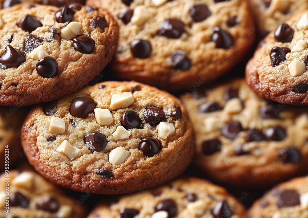 Chocolate Chip Cookie Cookies Candy Nuts Toffee Delicious Food Tile Tiled Repeatable Repeat Pattern Tessellation Background Image Chocolate Chip Cookie Cookies Candy Nuts Toffee Delicious Food Tile Tiled Repeatable Repeat Pattern Tessellation Background Image