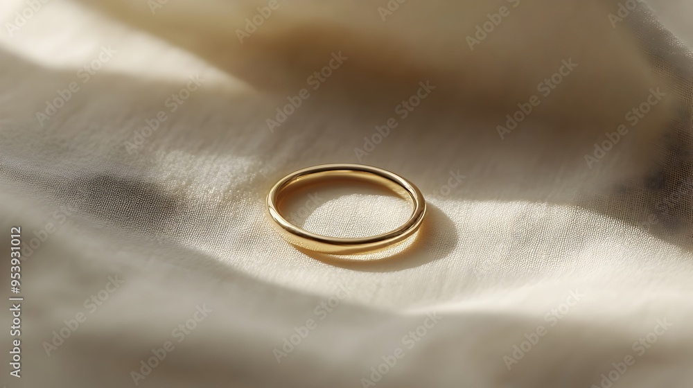 Minimalist gold ring with a simple band floating in a soft neutral background that emphasizes the purity and understated elegance of this timeless accessory Minimalist gold ring with a simple band floating in a soft neutral background that emphasizes the purity and understated elegance of this timeless accessory
