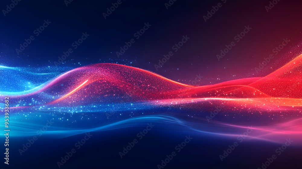 Dynamic blue and red wallpaper with vibrant abstract energy Dynamic blue and red wallpaper with vibrant abstract energy