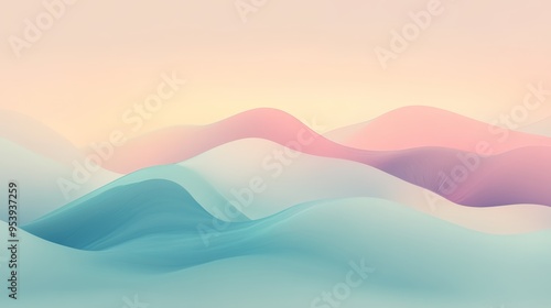 Calm Gradient Background for Design and Web Use Generative AI