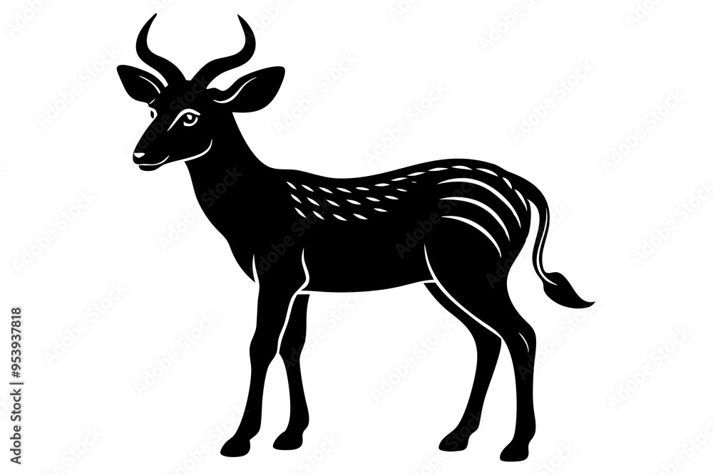silhouette of a deer silhouette of a deer
