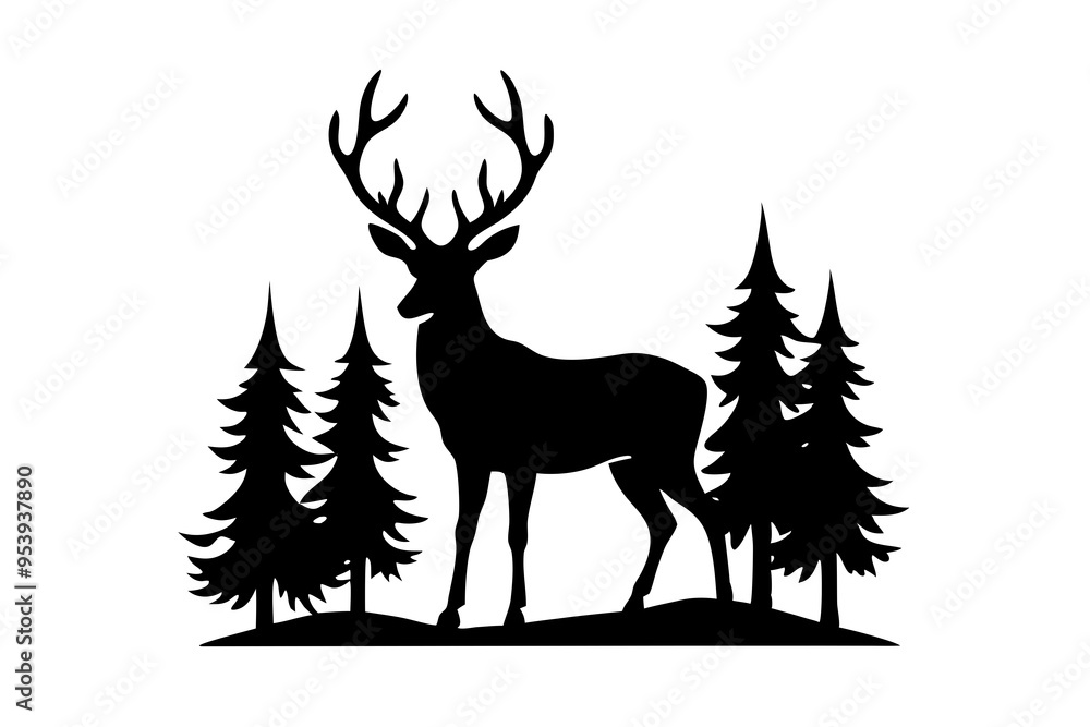deer in the forest deer in the forest