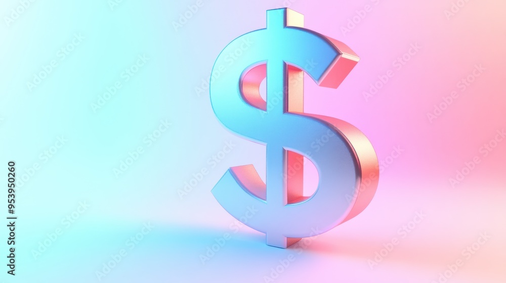 Glowing Dollar Sign Glowing Dollar Sign