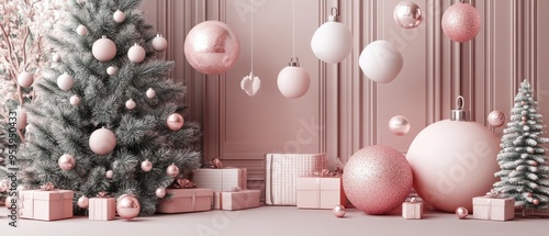 Rose Gold Christmas Decor