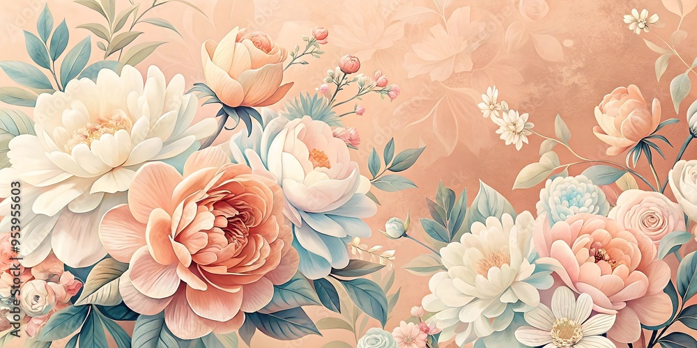 Flowers soft background in pastel tone for valentine or wedding cards. Vintage spring flower background . Flower design template. Flowers soft background in pastel tone for valentine or wedding cards. Vintage spring flower background . Flower design template.