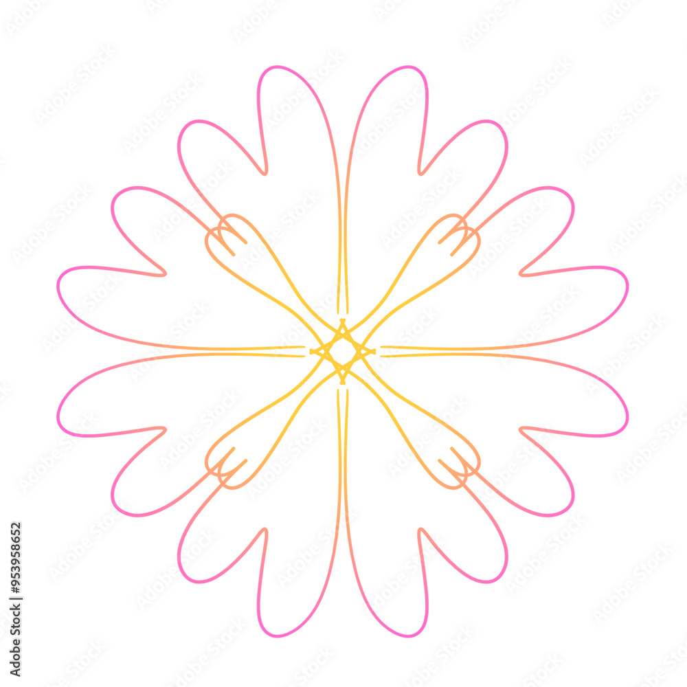 Flower mandala style for decorate Flower mandala style for decorate