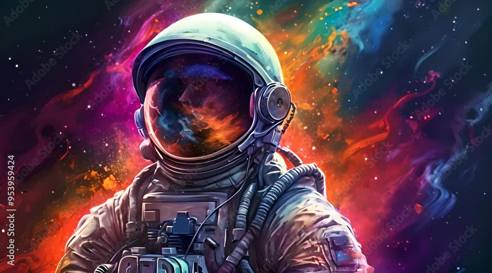 ASTRONAUT COLORFUL BACKGROUND ASTRONAUT COLORFUL BACKGROUND