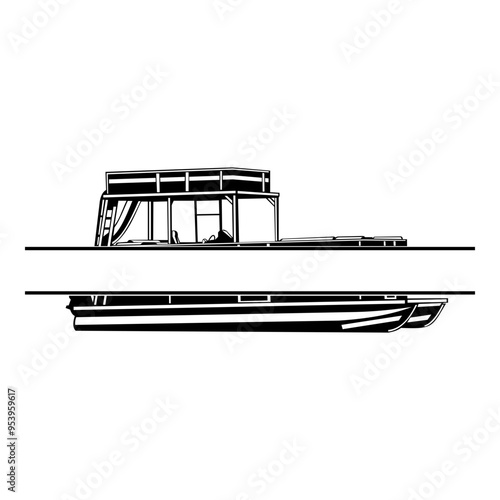 Pontoon Split Monogram