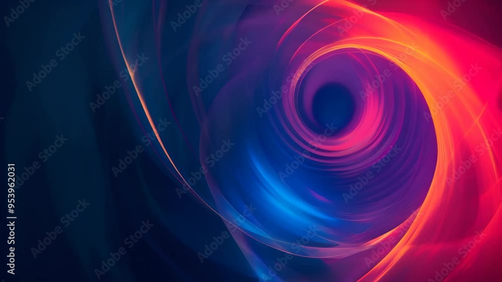 Abstract digital artwork of vibrant swirling shapes in blue and red tones. Represents futuristic technology and energy flow. Abstract digital artwork of vibrant swirling shapes in blue and red tones. Represents futuristic technology and energy flow.