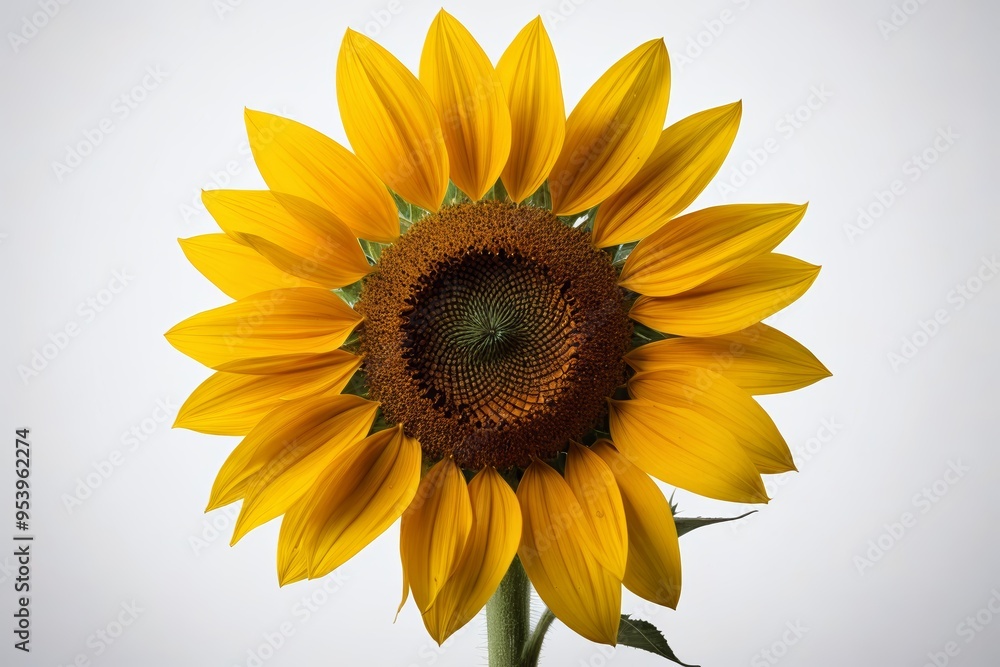 Fototapeta premium there is a sunflower that is in a vase on a table 