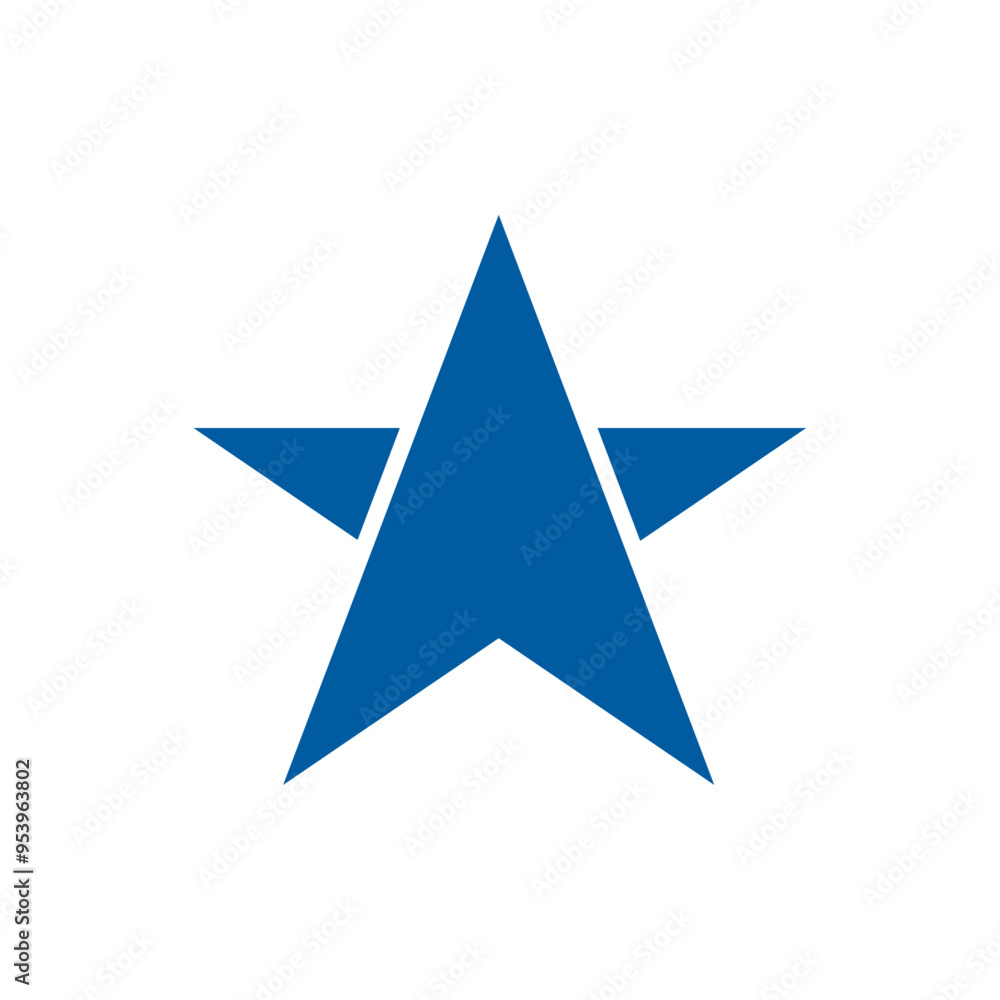 Gold Star Logo Vector in elegant Style with Black Background Gold Star Logo Vector in elegant Style with Black Background