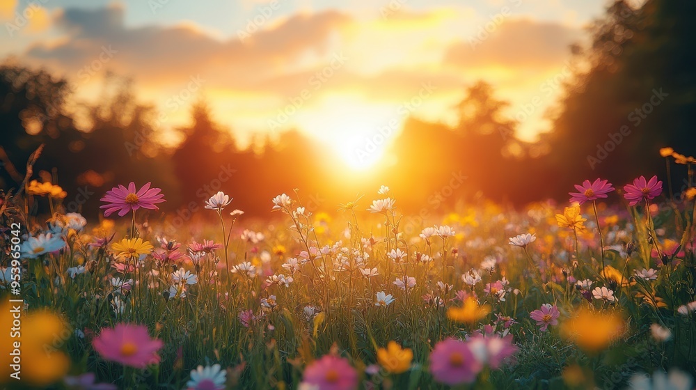 Golden Meadow Serenity, a tranquil expanse of grass illuminated by warm sunlight, surrounded by gentle wildflowers and distant trees. Golden Meadow Serenity, a tranquil expanse of grass illuminated by warm sunlight, surrounded by gentle wildflowers and distant trees.
