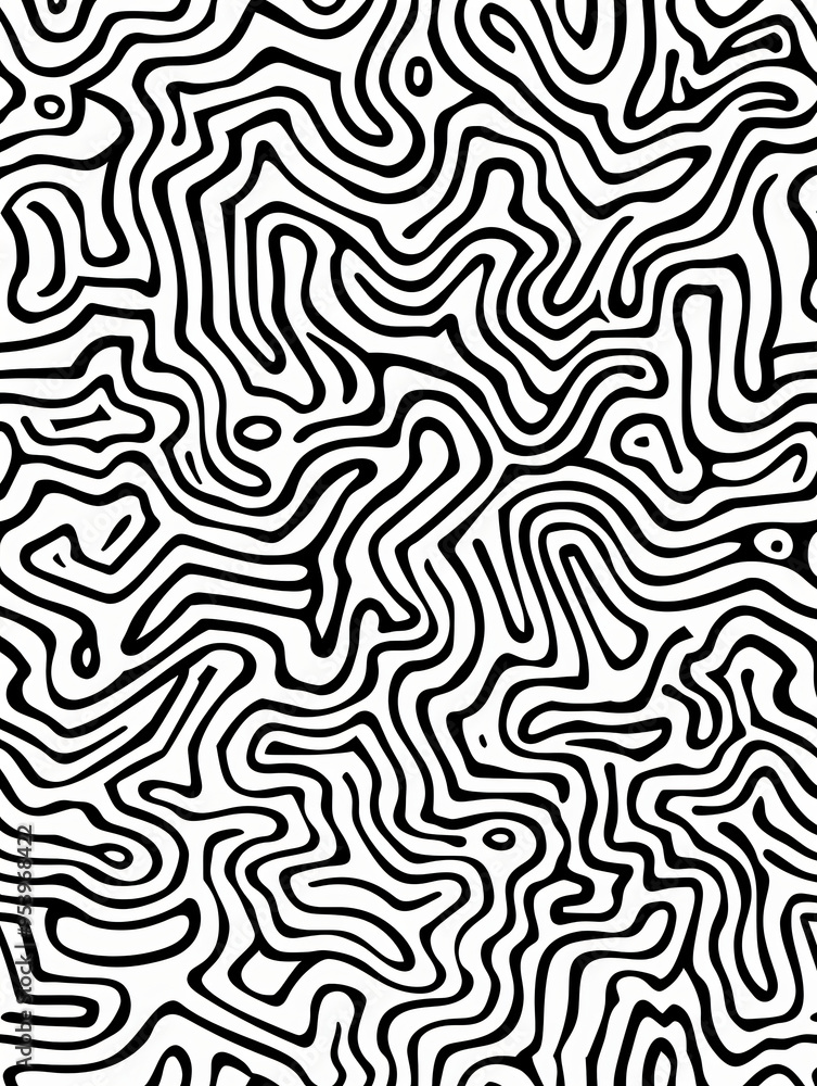 Abstract lines seamless pattern Abstract lines seamless pattern