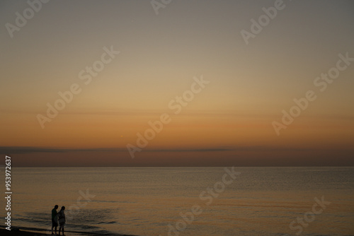 sunset on the beach