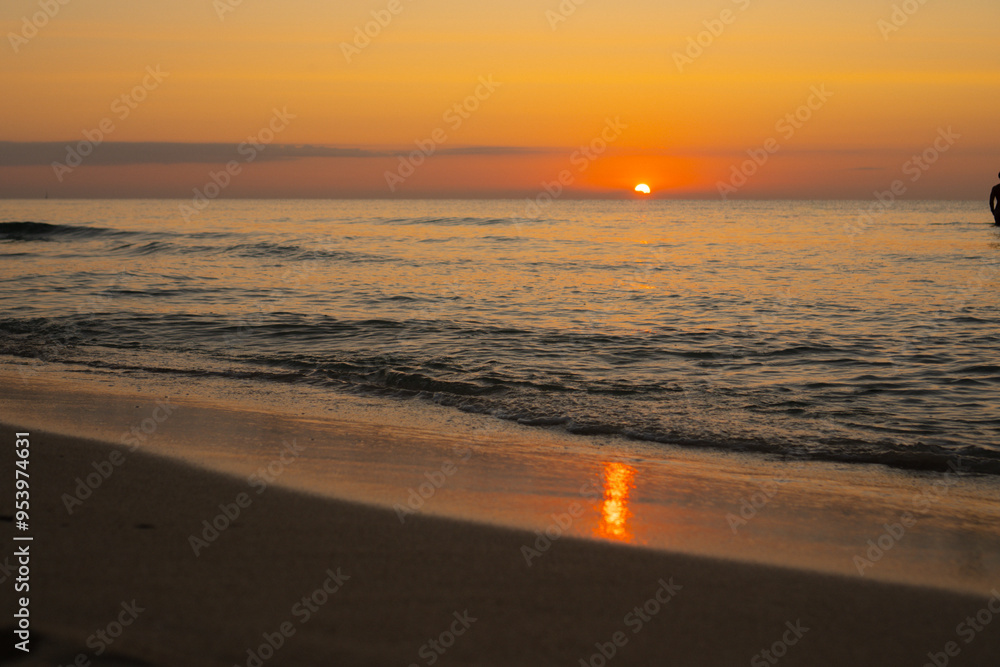 Fototapeta premium sunset on the beach