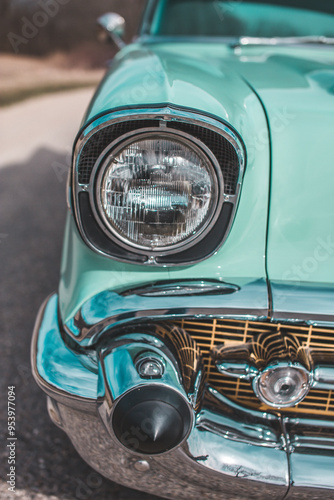 1957 chevy belair vintage car