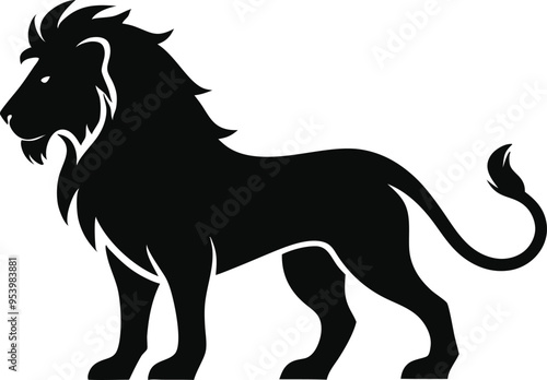 lion silhouette vector
