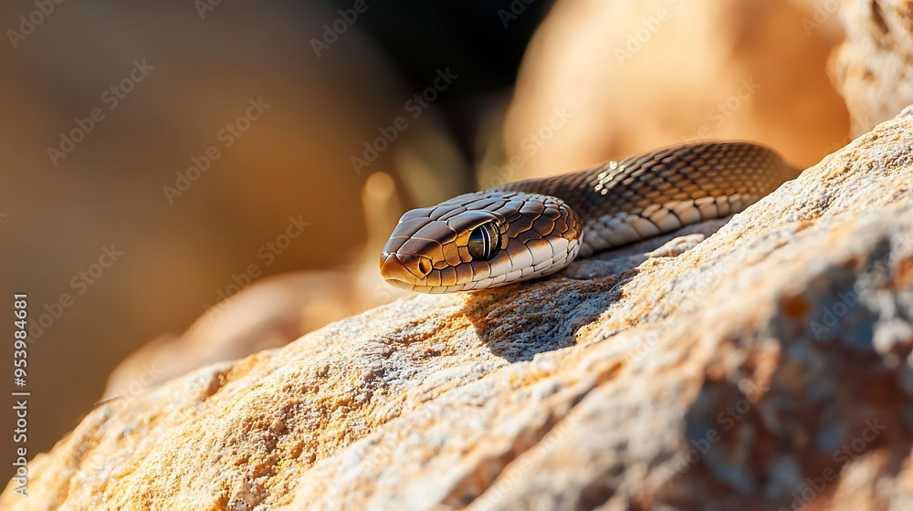 Obraz premium snake on a tree