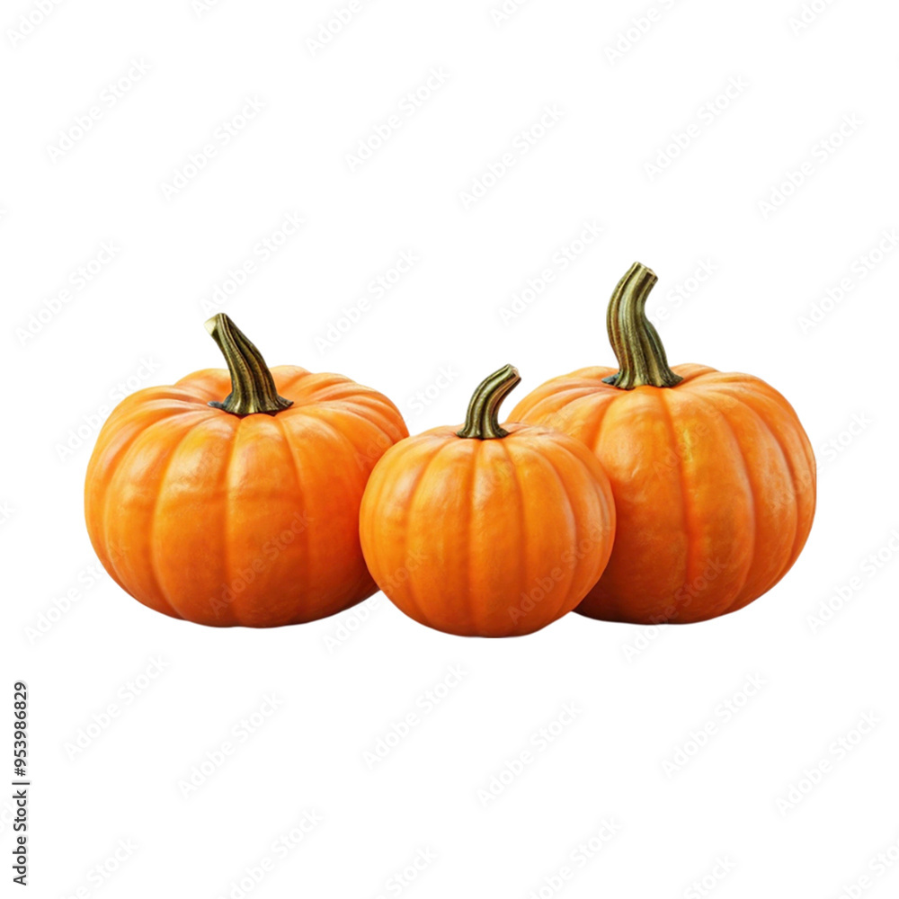 Fresh pumpkin isolated on a transparent background by AI generative. Thanksgiving day Fresh pumpkin isolated on a transparent background by AI generative. Thanksgiving day