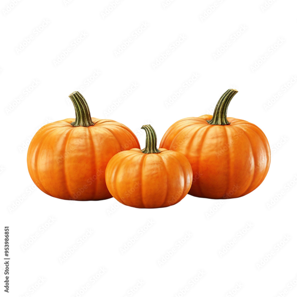 Fresh pumpkin isolated on a transparent background by AI generative. Thanksgiving day Fresh pumpkin isolated on a transparent background by AI generative. Thanksgiving day