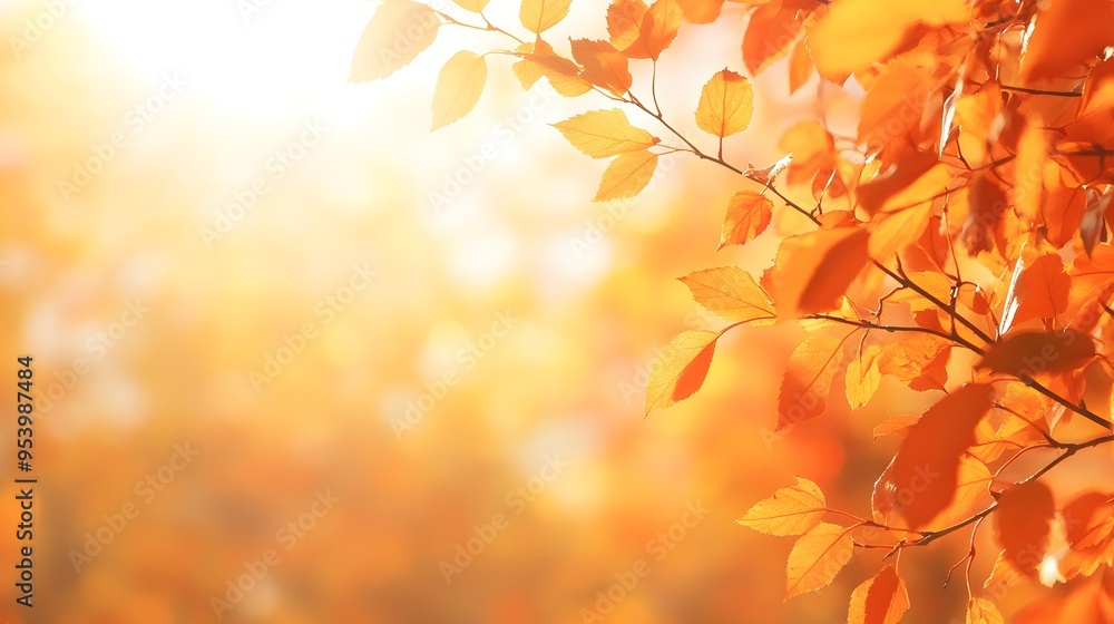 Autumn background with blurred golden leaves and sunlight. Background banner for the autumn season, a nature concept. Autumn background with blurred golden leaves and sunlight. Background banner for the autumn season, a nature concept.