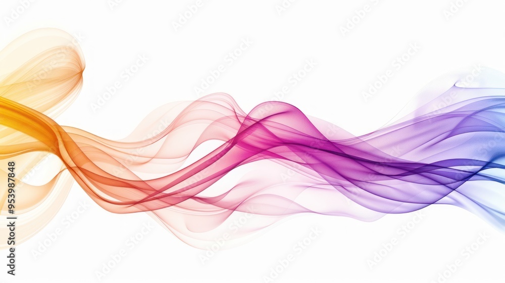 Abstract Colorful Flowing Lines Abstract Colorful Flowing Lines