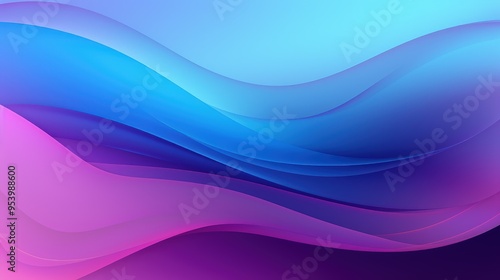 A smooth gradient background featuring flowing waves of blue and pink hues, ideal for digital designs and presentations.