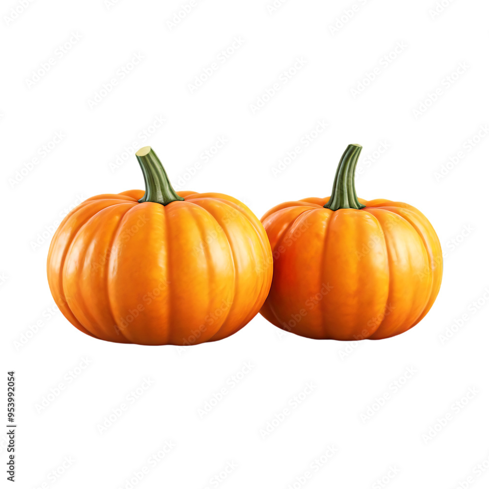 Fresh pumpkin isolated on a transparent background by AI generative. Thanksgiving day Fresh pumpkin isolated on a transparent background by AI generative. Thanksgiving day