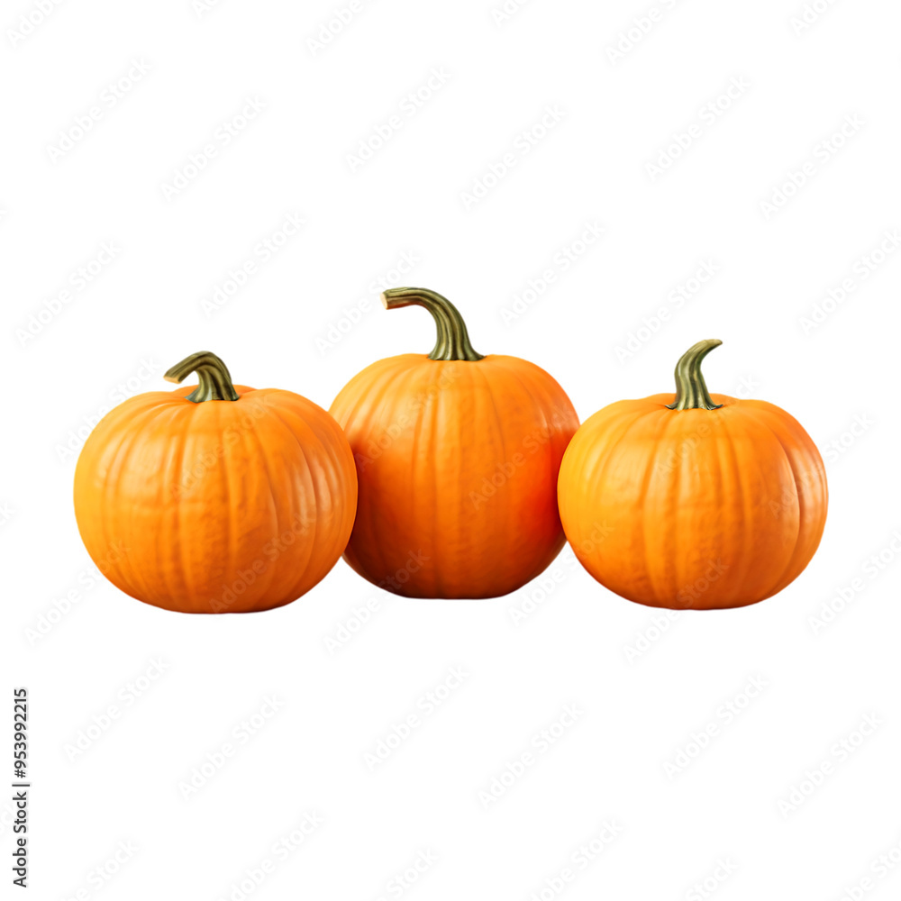 Fresh pumpkin isolated on a transparent background by AI generative. Thanksgiving day Fresh pumpkin isolated on a transparent background by AI generative. Thanksgiving day