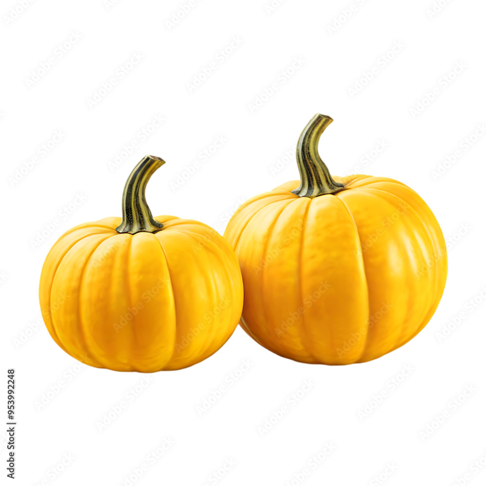Fresh pumpkin isolated on a transparent background by AI generative. Thanksgiving day Fresh pumpkin isolated on a transparent background by AI generative. Thanksgiving day
