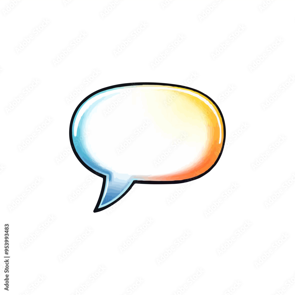 chat bubble icon. Blank speech bubble vector icon. chat bubble icon. Blank speech bubble vector icon.