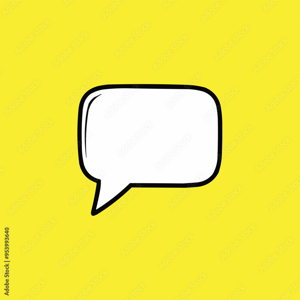chat bubble icon. Blank speech bubble vector icon. chat bubble icon. Blank speech bubble vector icon.