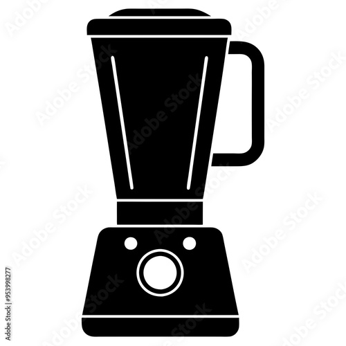 A blender silhouette on a white background