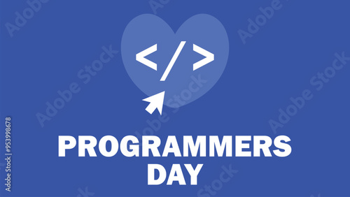 Free Download Programmers Day vector banner design with geometric shapes and vibrant colors on a horizontal background. - GFXLoad
