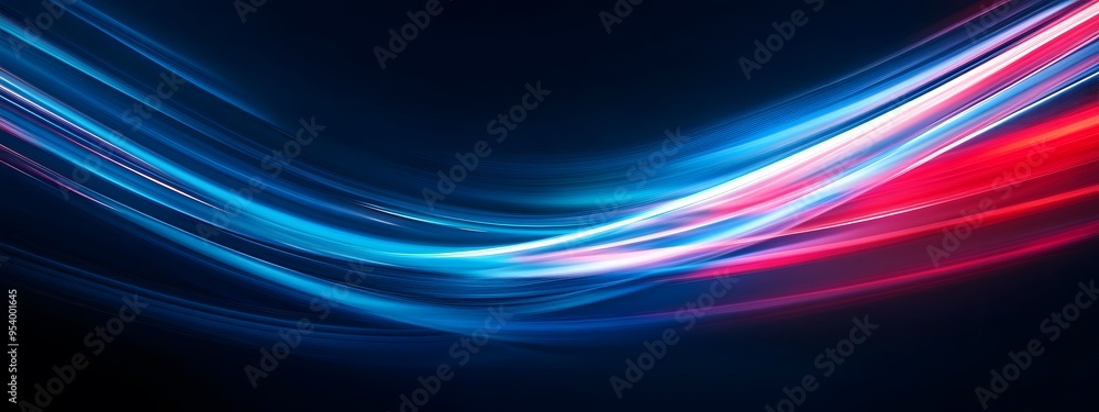 Abstract background with blurred speed lines in blue and red colors, a technology-themed concept Abstract background with blurred speed lines in blue and red colors, a technology-themed concept