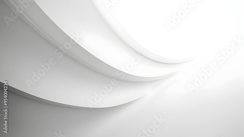 Wallpaper Mural Minimalist Gradient Background with Soft Smooth Transitions Between 2 3 Shades of White Providing a Clean Serene Space for Overlay Text Graphics or Other Design Elements Torontodigital.ca