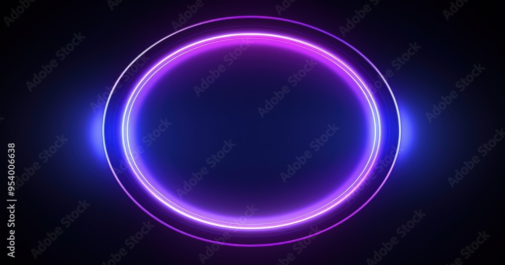 A vibrant, glowing circular design with purple and blue neon lights against a dark background, ideal for digital art or graphics. A vibrant, glowing circular design with purple and blue neon lights against a dark background, ideal for digital art or graphics.